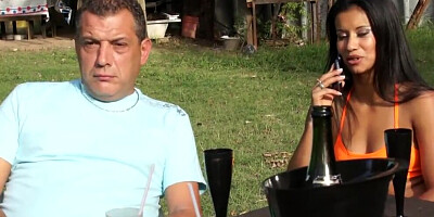 Perverted chicks are getting their pussies nailed in this outdoor orgy