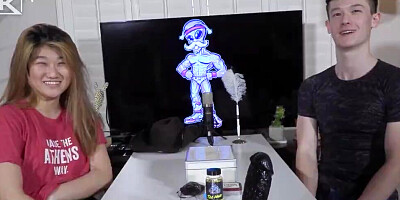 Two Asian teens are about to show how they have sex on camera