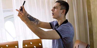 MATURE4K. Guy sneaks into his own horny stepmothers hairy snatch in bed