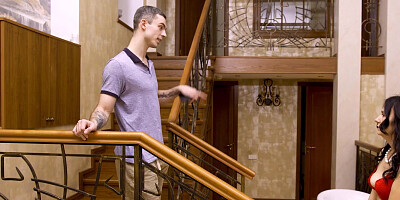 MATURE4K. Guy sneaks into his own horny stepmothers hairy snatch in bed