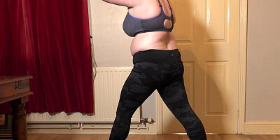 Aunt Judy's - Busty Mature BBW Housewife Rachel - Naughty Yoga Workout