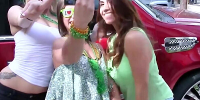 BFFS - Out Of Town Sluts Picked A Random Dude And Take Him Back To Their Hotel To Ride His Cock