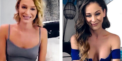 MOMMYSGIRL Thirsty Emma Hix And Stepmom Cherie DeVille Share Their Wet Pussy On Cam