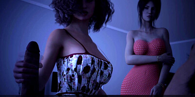 Echoes of Lust # 21 Step sister came to me with a friend at night