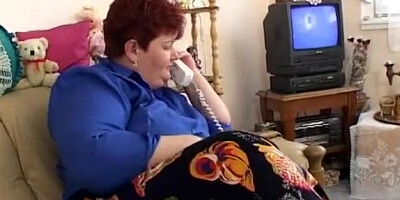 Horny Mature Lady Seduces the TV Repair-man