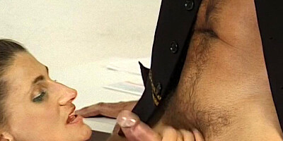 Secretary is being fingered and fucked by her naughty boss