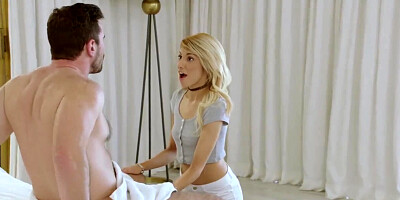 Blonde Teen gets Anal Dominated by her Master