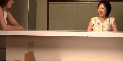 Busty Asian MILF sucks a cock and rides it in censored video