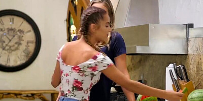 Twistys - Ryan Ryans & Uma Jolie - Mom makes stepdaughter lick her wet pussy