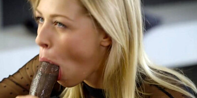 Zoey Monroe & Elsa Jean are shagged by two black guys in this 4some