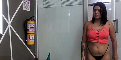 Helping my stepson with a handjob - porn in Spanish