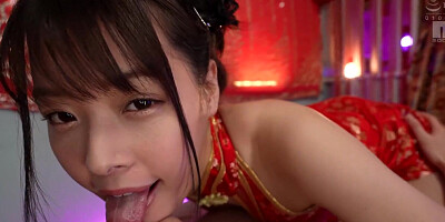 Japanese masseuse with red cosplay is satisfying her horny client