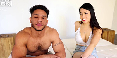 Latino Stud Arturo Fucks Mina Moon and Gets his Beefy round Ass Eaten for the first Time Ever!