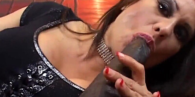 Big jugs dame craves the BBC up her pussy and butt