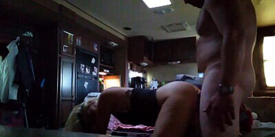 Doggy style blonde until boyfriend gets home!