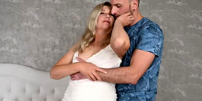 AuntJudysXXX - 47yo Big-Bottom MILF Laura gets covered in cum