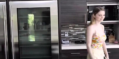 Family Strokes - Innocent Teen Bunny Colby Made To Get Down On Her Knees And Suck Stepbros Big Cock