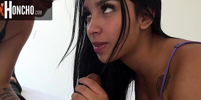 Stepsisters PRANK With Pussy On Step Bro's dick - Amateur Latina Teen Threesome