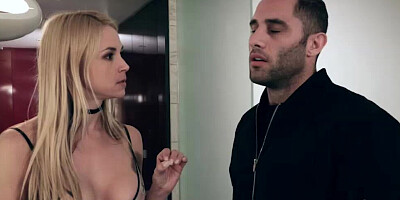 Blonde MILF in sexy lingerie gets viciously banged by the sex-craving fellow
