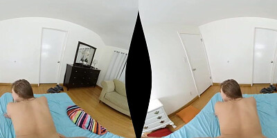 Kagney Linn Karter is sucking and riding huge dong in a VR