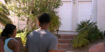 Black couple invited their hot buddy for a hardcore threeway sex