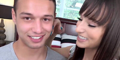 Dazzling Lexi Luna blows a big cock and rides it like a pony