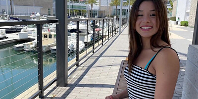 Mickey wraps her juicy tight puss around lad's huge dong