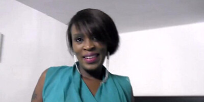 Big Tits Ebony MILF in Fake Homemade In Job Interview Sex Tape
