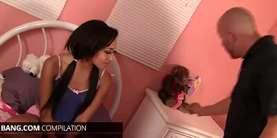 BANGcom: Sexy Step Daughters have Fun Riding their Daddies