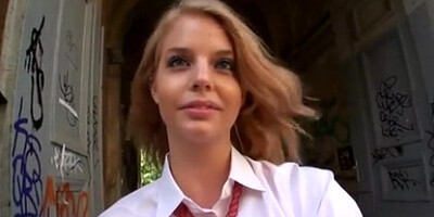 White Schoolgirl has her very first creampie, uncensored ctoan