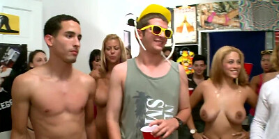 Lucky students have a great party with popular pornstars