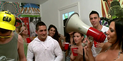 Lucky students have a great party with popular pornstars