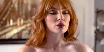 Redhead MILF sucks a dick and gets fucked in a POV video