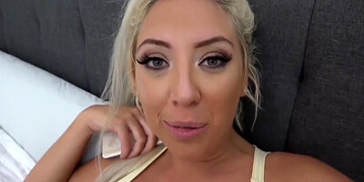 POV Fuck with Blonde Busty Step-Sis and Big Ass!
