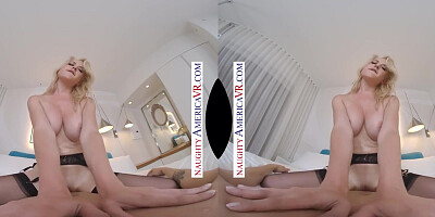 Naughty America - Blonde Porn Star Hottie, Kit Mercer, Fucks You In VR