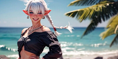 AI generated Alisaie (Final Fantasy XIV)