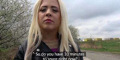 Public Agent Cute Russian Teen Blonde Fucked on Wasteland