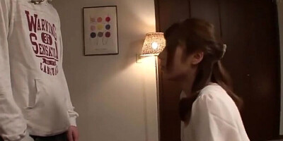 Asian MILF sucks stepson's dick while he licks her wet cunt