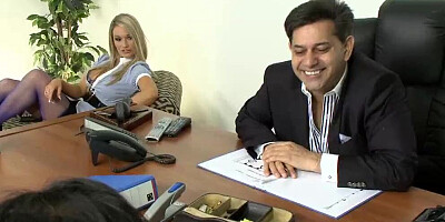 Naughty girls are making out and fucking with lucky man in 3some