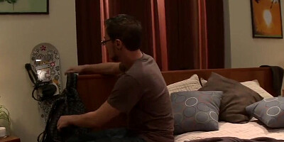 Stepsister caught in her stepbrother's room