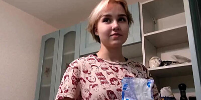 Cute European couple is having sex in this hot homemade video