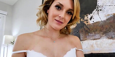 Hot mommy was convinced by her stepson into giving him her pussy