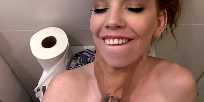 Giving Redhead Stepsis a Rough Fuck and Creampie in the Bathroom - Nala Brooks - MyPervyFamily