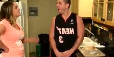 Young dude is pumping a BBW MILF while being blindfolded