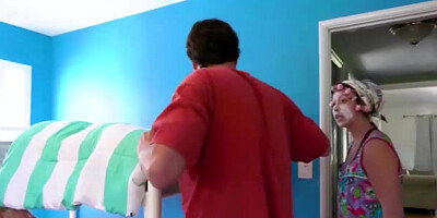 Twerking On Dad's Cock To Shut His Mouth - Hannah Hawthorne