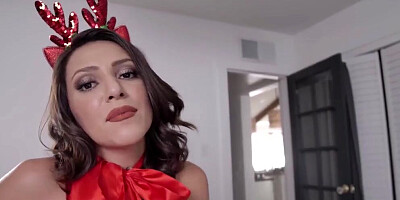 Naughty Girl Eats Cum On Christmas Day