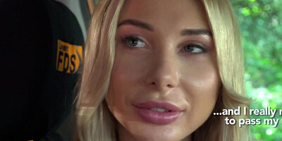 Diving teacher fucks lovely blonde Marilyn Crystal in that hostel
