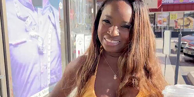 MilfTrip Big Tit Ebony Babe Naomi Foxx Fucks Thick White Dick