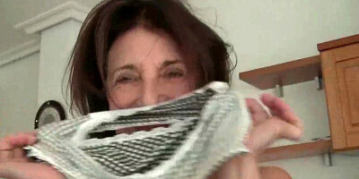 Granny loves masturbating outside the bedroom
