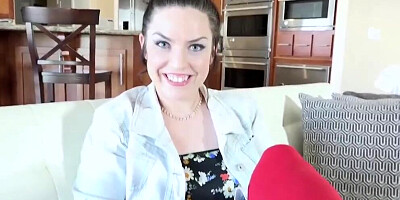 Naughty stepdaughter pleases her daddy so she can go out